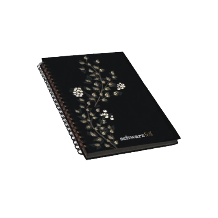 Keskin Color Spiralli Defter Schwarz Foil Sert Kapaklı 60 YP 14x20 60 YP 410110-99