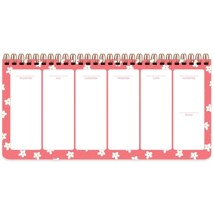 Keskin Color Spiralli Planner Minik Papatya 13x27
