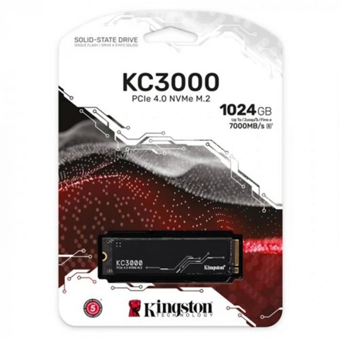 Kingston 1tb Kc3000 Skc3000s-1024g 7000-6000mb-s Pcıe Nvme M.2 Ssd Disk