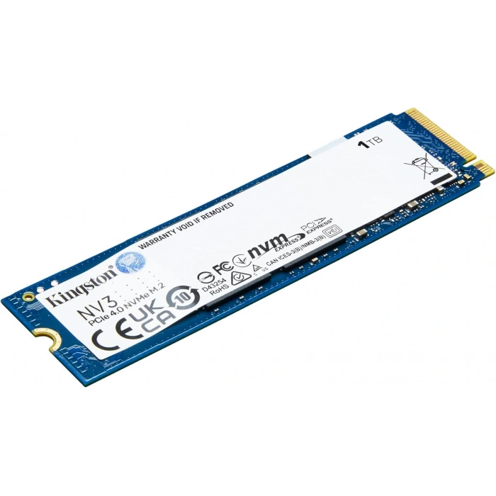Kingston 1tb Nv3 M.2 2280 Nvme Ssd | Pcıe 4.0 Gen 4x4 | Up To 6000 Mb-s | Snv3s-1000g
