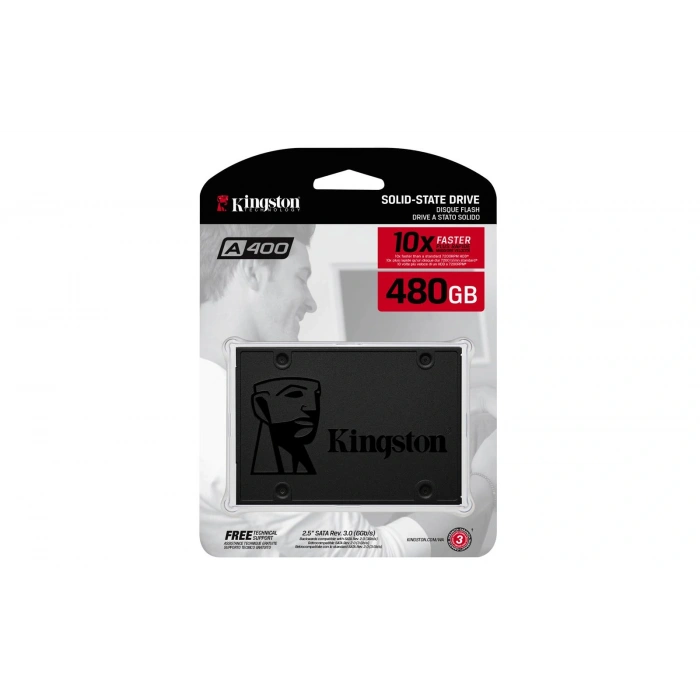 Kingston 480gb Ssdnow A400  2.5 Sata3 Ssd 500-450 (sa400s37-480) Harddisk