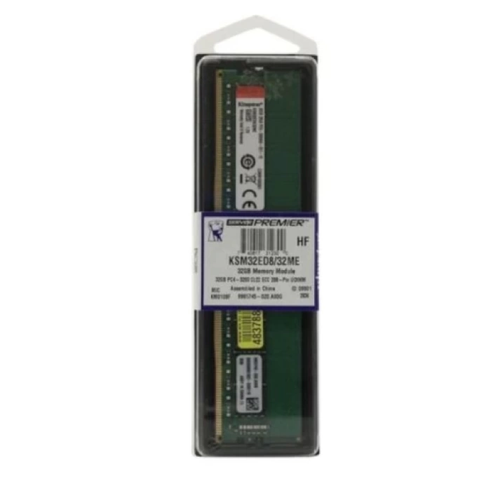 KINGSTON KSM32ED8/32ME, 32Gb, 3200Mhz, DDR4, ECC, CL22, UDIMM, SERVER RAM