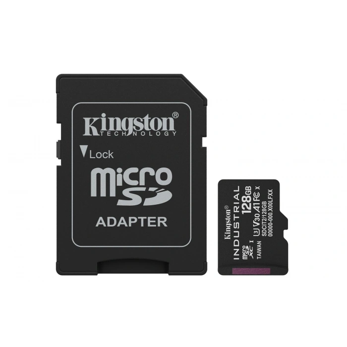 Kingston Sdcıt2-128gb 128gb Microsdxc Industrial C10 A1 Pslc Card + Sd Adapter Hafıza Kartı