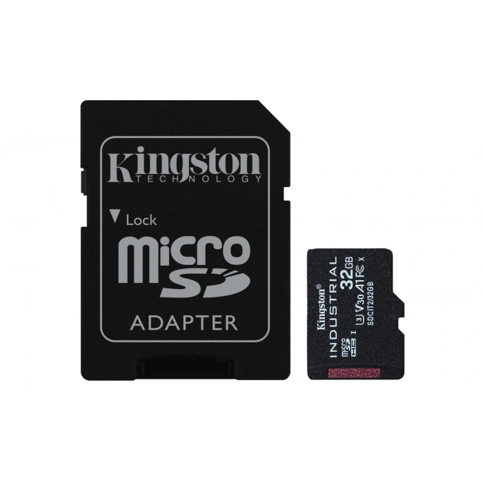 Kingston Sdcıt2-32gb 32gb Microsdhc Industrial C10 A1 Pslc Card + Sd Adapter Hafıza Kartı