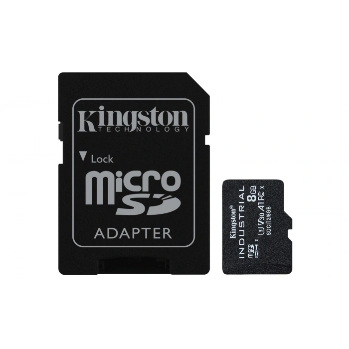 Kingston Sdcıt2-8gb 8gb Microsdhc Industrial C10 A1 Pslc Card + Sd Adapter Hafıza Kartı