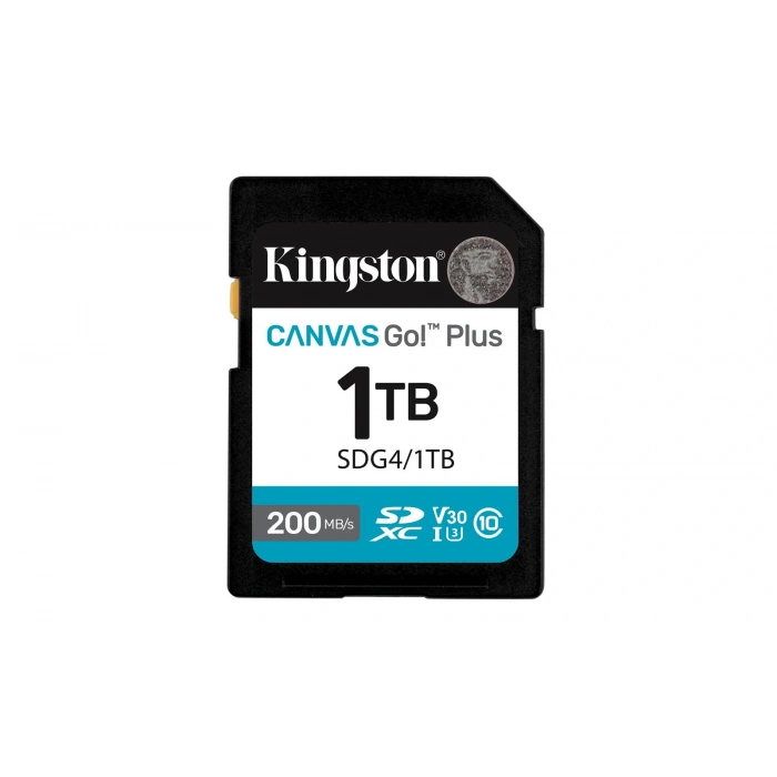 Kingston Sdg4-1tb 1tb Sdxc Canvas Go Plus Gen4 200mb-s C10 Uhs-ı U3 V30 Hafıza Kartı