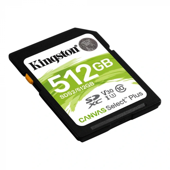 Kingston Sds2-512gb 512gb Sdxc Canvas Select Plus 100r C10 Uhs-ı U3 V30 Hafıza Kartı