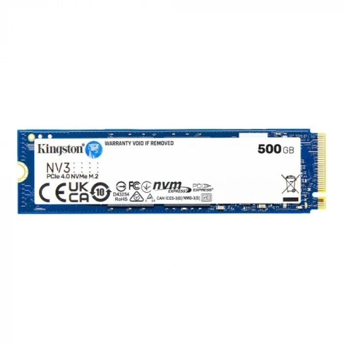 Kıngston Snv3s/500g, Nv3, 500gb, 5000/3000, Gen4, Nvme Pcıe M.2 2280, Ssd