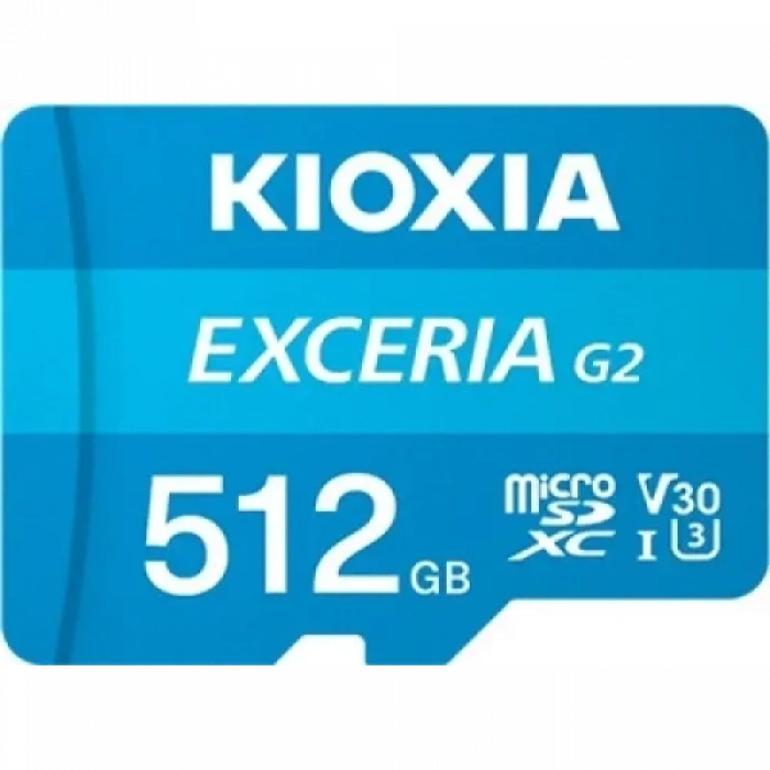 Kıoxıa 512gb Exceriag2, Lmexl512gg2 U1 V30 4k,  Cl10, 100mb/s, Microsd Kart Bellek (sd Adaptörlü)