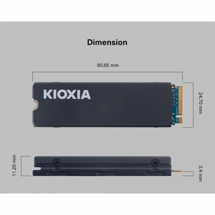 Kıoxıa Excerıa Heatsınk G4, Lsc11k4t09g8, 4tb, 6200/4900, Gen4, Nvme Pcıe M.2 2280, Ssd,(soğutuculu)