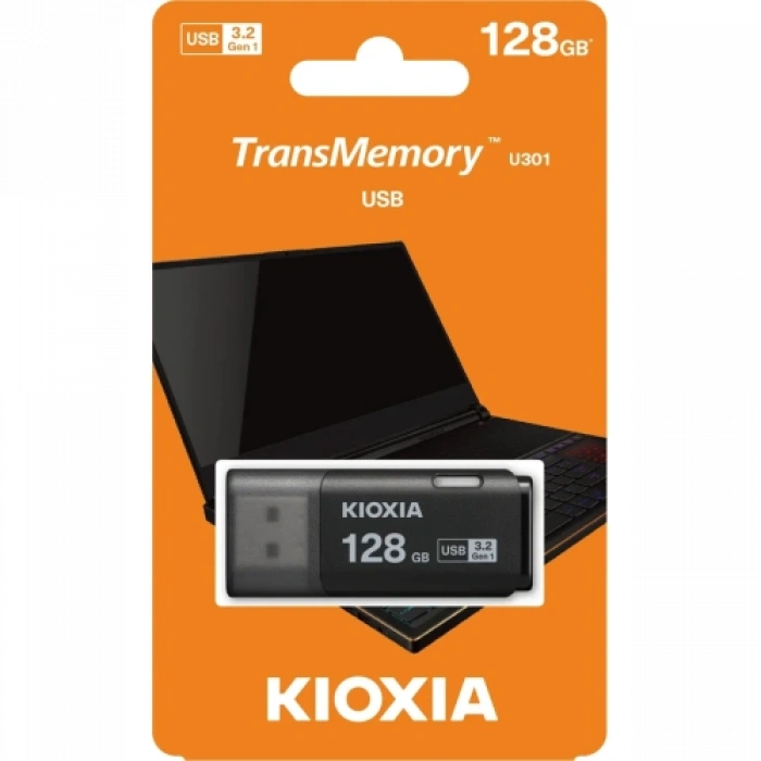 Kıoxıa U301k 128gb Usb 3.2 Gen1 Transmemory Flash Disk (siyah)