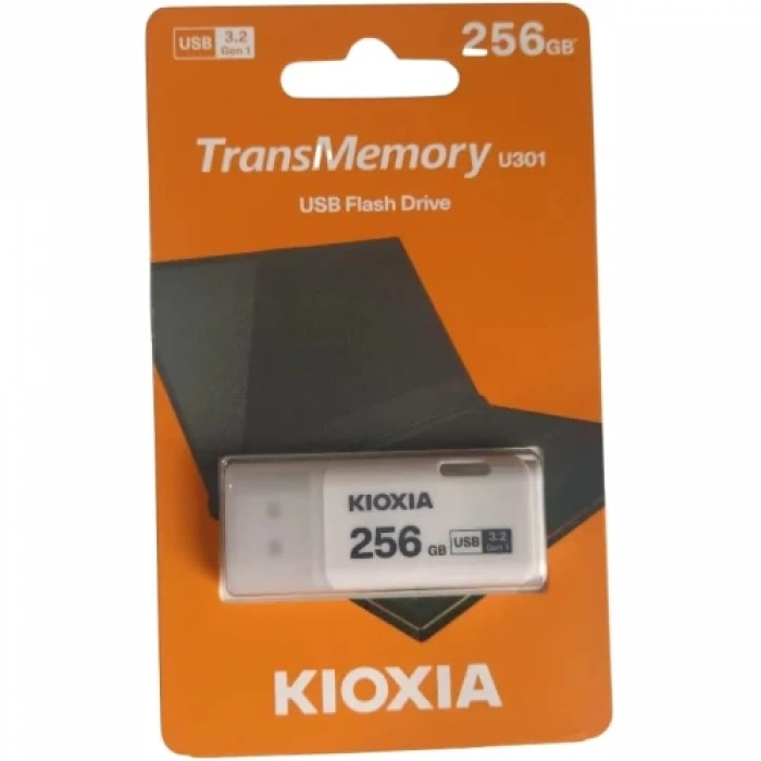 KIOXIA U301W 256GB USB 3.2 Gen1 TransMemory Flash Disk (Beyaz)