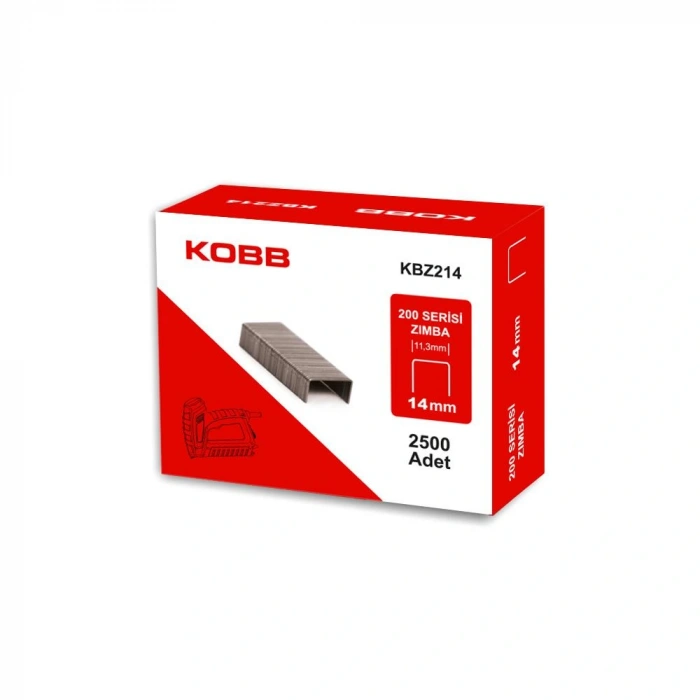 Kobb Kbz214 14mm 2500 Adet 200 Serisi Ağır Hizmet Tipi Zımba Teli