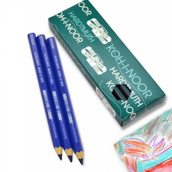 Koh-ı Noor Jumbo Coloured Pencil 3370 Dark Mavi