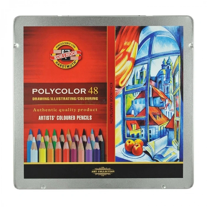 Koh-I Noor Polycolor Kuru Boya Kalemi 48 Renk Set