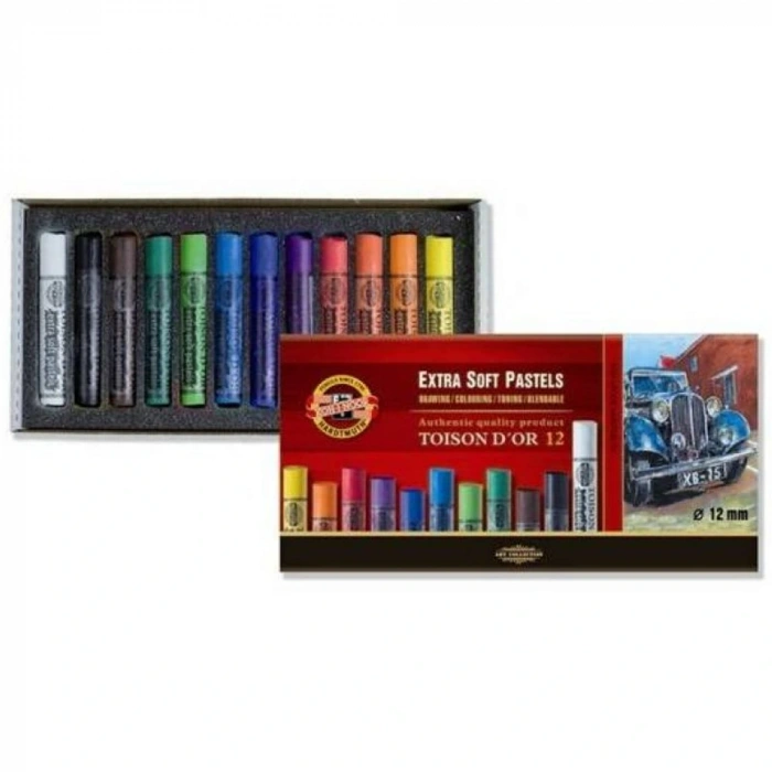 Koh-ı Noor Set Extra Soft Dry Chalks 8552 12