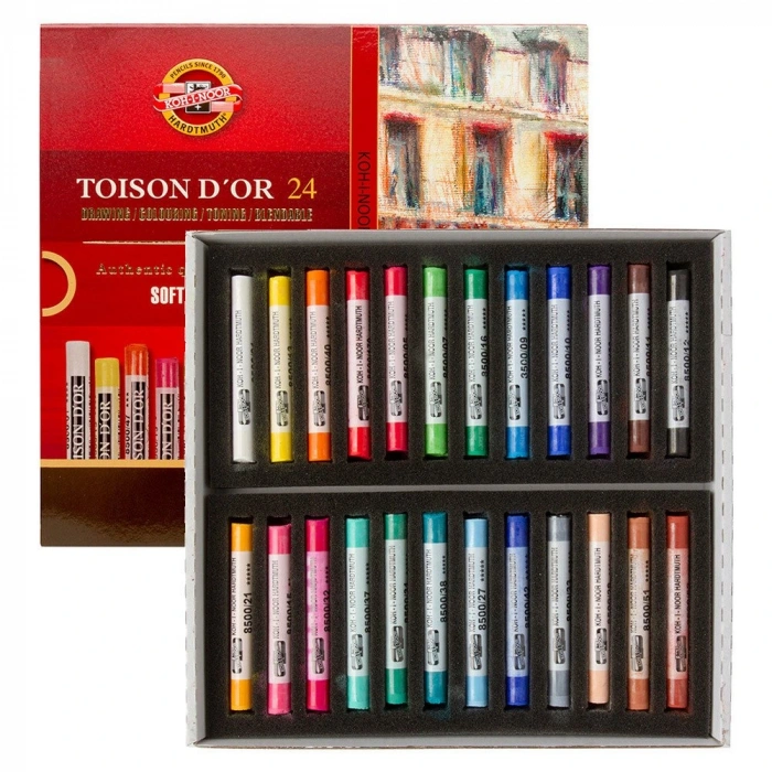 Koh-ı Noor Set Extra Soft Dry Chalks 8554 24