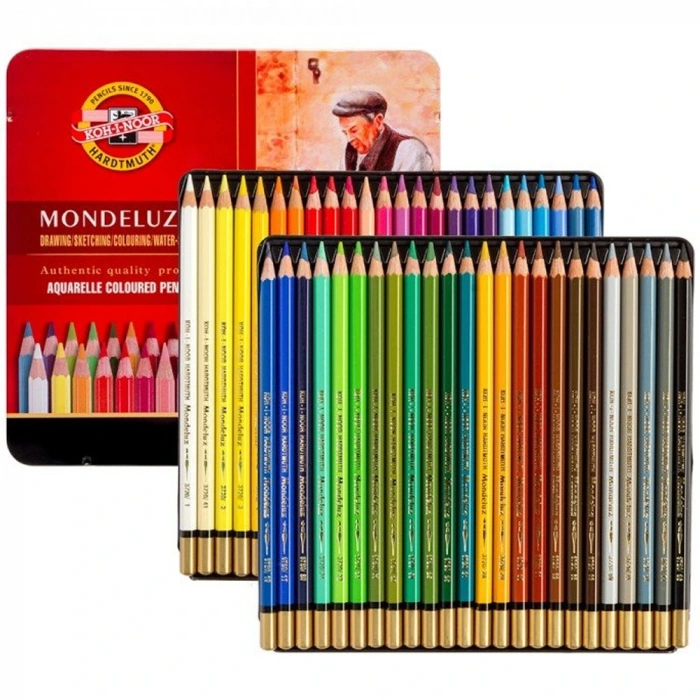 Koh-ı Noor Set Of Aquarell Coloured Pencils 3726 48