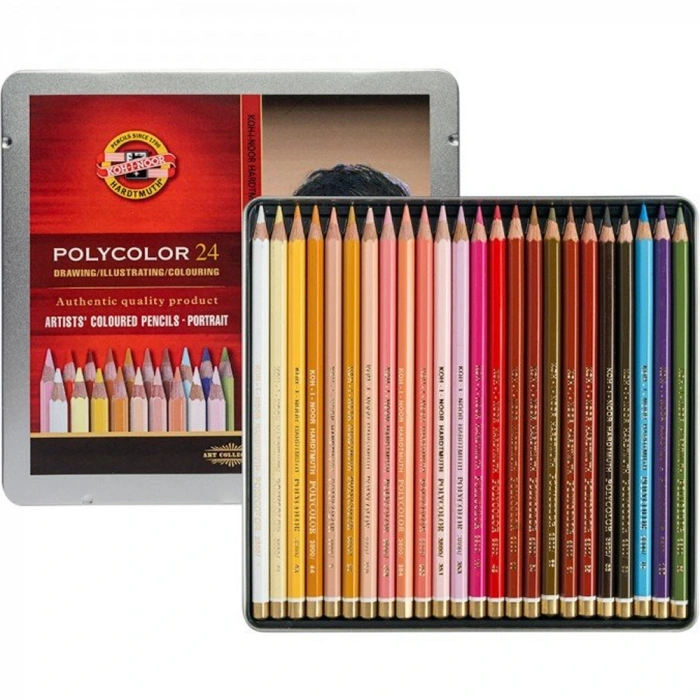 Koh-ı Noor Set Of Artist´s Coloured Pencils 3824 24