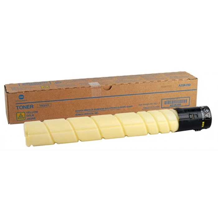 Konica Minolta Tn-321y Yellow Sarı Orjinal Fotokopi Toneri Bizhup C224-284-364 25.000 Sayfa