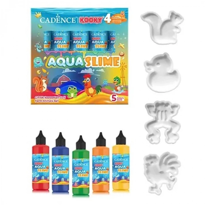Kooky Aqua Slime Çiftlik Hayvanları Seti 5li