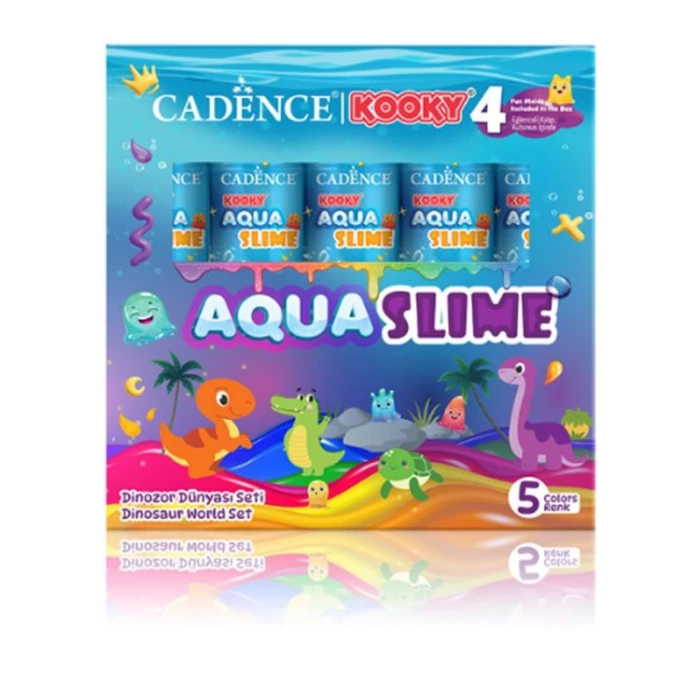 Kooky Aqua Slime Dinazor Dünyası Seti 5li