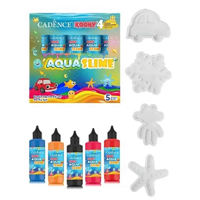 Kooky Aqua Slime Kendin Yap Karma Set 5X90ML