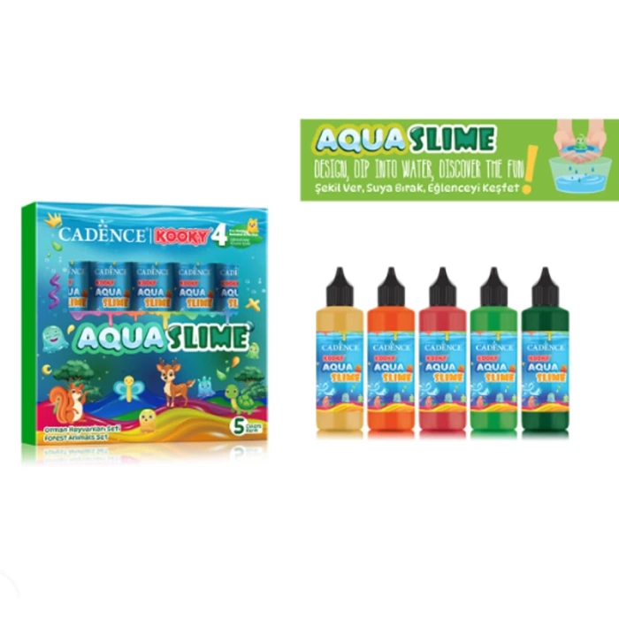 Kooky Aqua Slime Orman Hayvanları Seti 5li