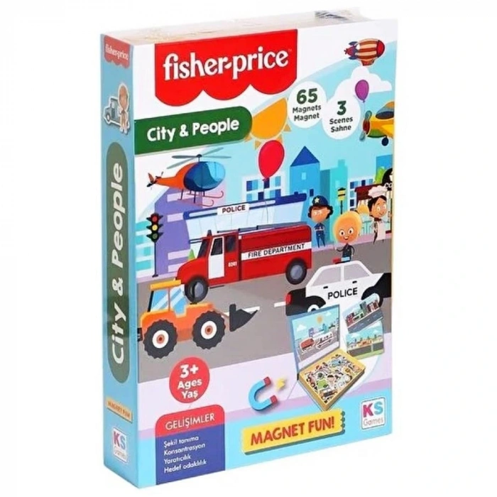 Ks Games Baby Puzzle City & People Fisher-price Lisanslı Ür
