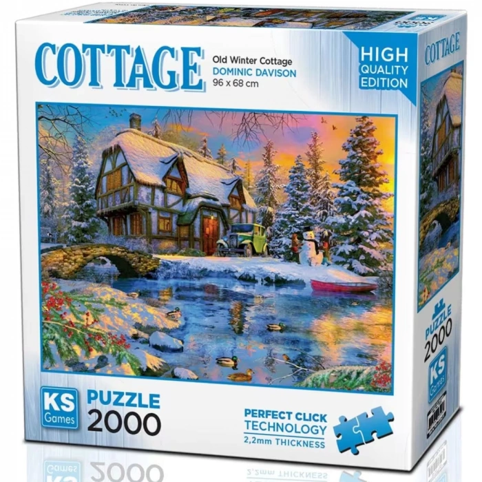 Ks Games Old Winter Cottage 2000 Parça Yetişkin Puzzle