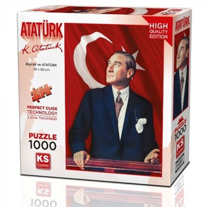 Ks Games Puzzle 1000 Parça Atatürk Ve Türk Bayrağı 20728