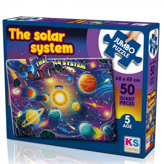 Ks Games Puzzle 50 Parça Planets Of Solar System Jumbo Jp 31014