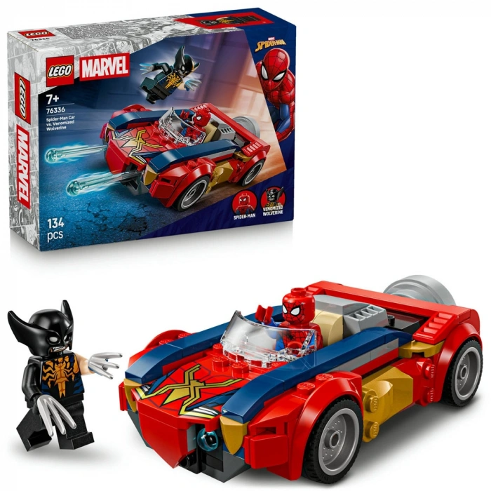 Lego Marvel Örümcek Adam Arabası Vs. Venom Wolveri Adr-lss76336