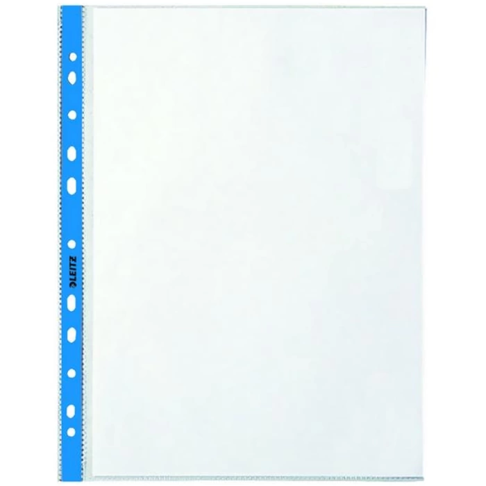 Leitz Poşet Dosya Kristal Mavi Kenarlı A4 100 Lü L-4700
