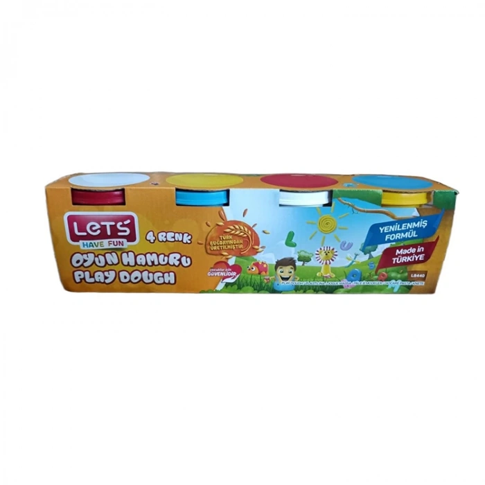 Lets Oyun Hamuru 4 Renk 600 gr L-8340