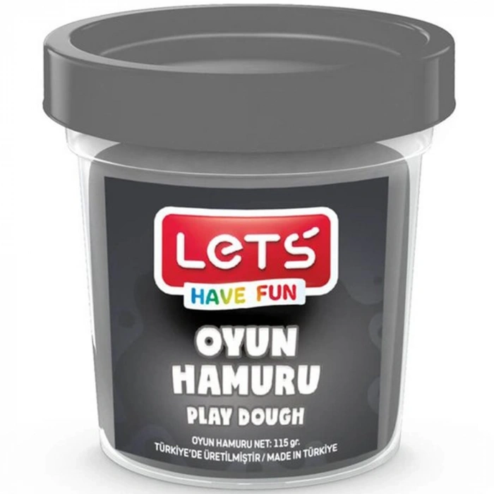 Lets Oyun Hamuru Tek Renk Gri 110 Gr L8440-13