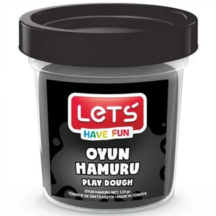 Lets Oyun Hamuru Tek Renk Siyah 110 Gr L8440-10