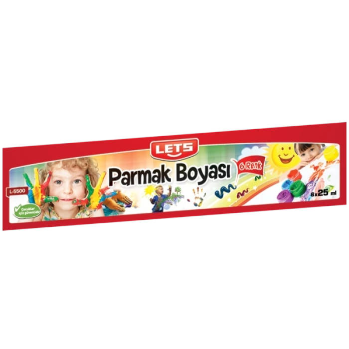 Lets Parmak Boyası 25 ML 6 LI L-5500