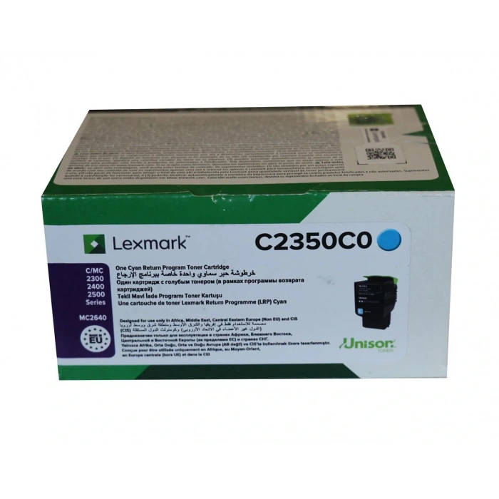 Lexmark C2350c0 1.000 Sayfa Cyan Mavi Toner C2325-2425-2535 Mc2325-2425-2535-2640