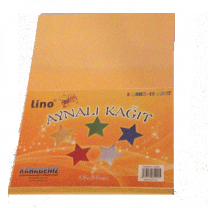 Lino Aynalı Kağıt 10 LU 23x33 CM 5 Renk 2708J
