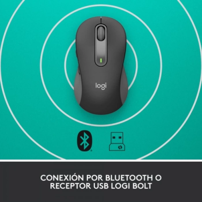 LOGITECH 910-006253, M650 Signature, Siyah, Sağ El, USB Nano 2,4G Kablosuz, 4000dpi, Optik, 5 Tuşlu, 24ay Pil Ömrü, Sessiz Mouse