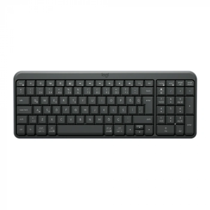 LOGITECH K250, Siyah, 920-013460, Bluetooth, Türkçe Q, Multimedya, Kompakt Klavye
