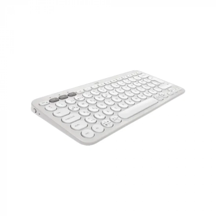 LOGITECH K380S, Pebble Keys 2,  Beyaz, 920-011860, Bluetooth, Türkçe, Q, Multimedya, Mini Klavye