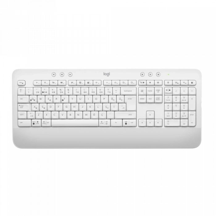 LOGITECH SIGNATURE K650, 920-010973, Beyaz, Bluetooth, Türkçe Q, Multimedya, Sıvı Temasına Dayanıklı, Klavye