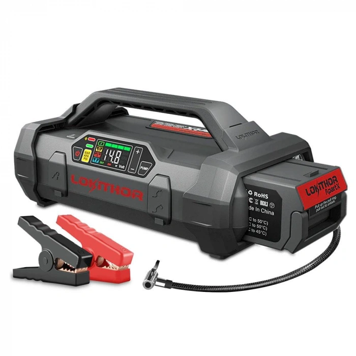 Lokithor Apartx4000 12v 4000amp Li-polimer Akıllı Akü Takviye + Pompa + Powerbank + Led Lamba