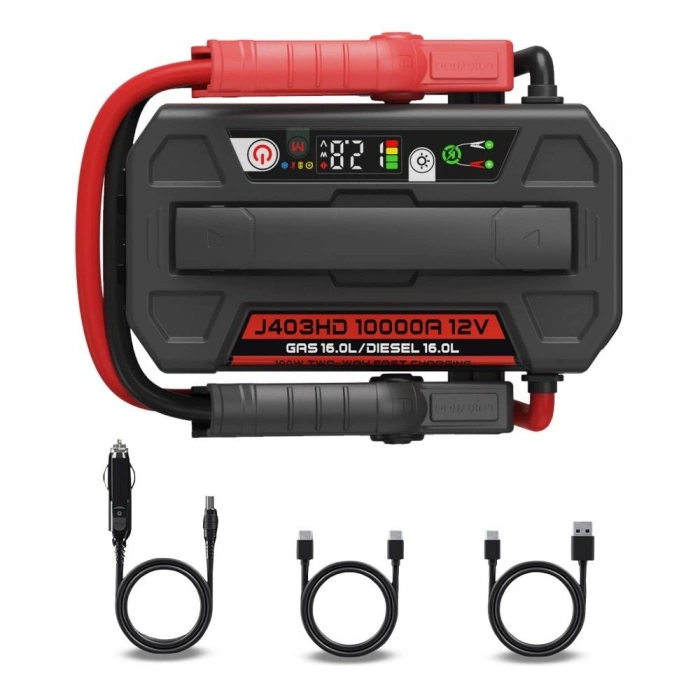 Lokithor J403hd 12v 10.000amp Li-polimer Akıllı Akü Takviye + Powerbank + Led Lamba