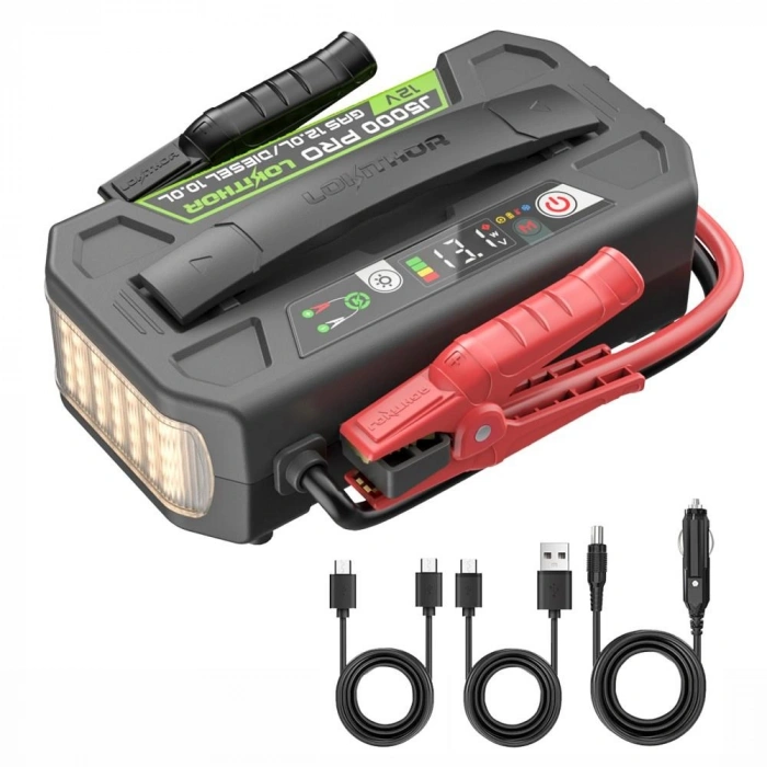 Lokithor J5000pro 12v 5000amp Lifepo4 Akıllı Akü Takviye + Powerbank + Led Lamba