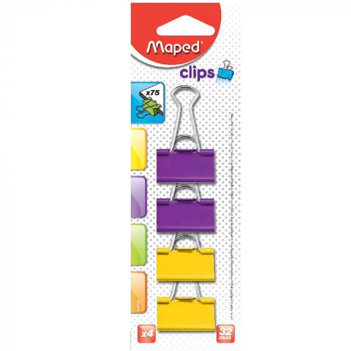 Maped Kıskaç (klips) Metal 32 Mm 4 Lü Renk 036100
