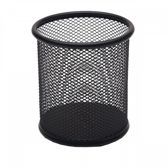Mas Kalemlik Metal Perforeli Silindir Siyah 500