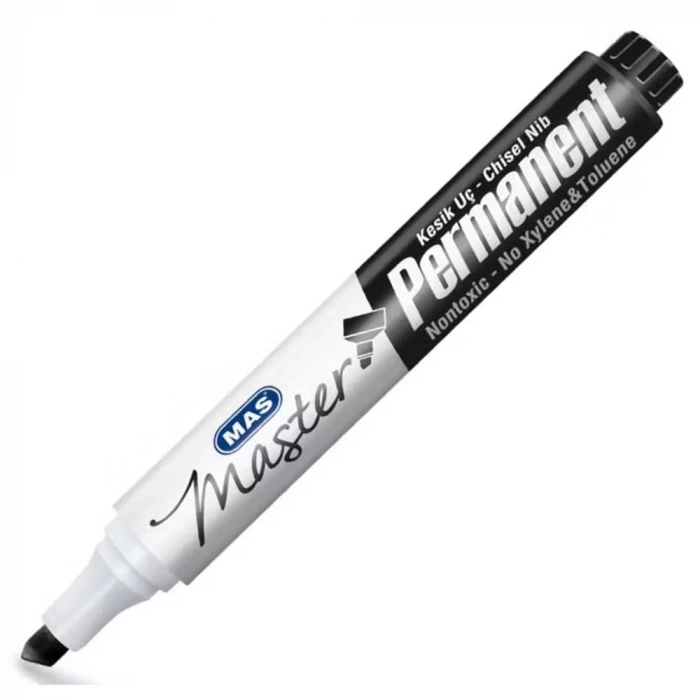 Mas Permanent Marker Kesik Uç Siyah 6408